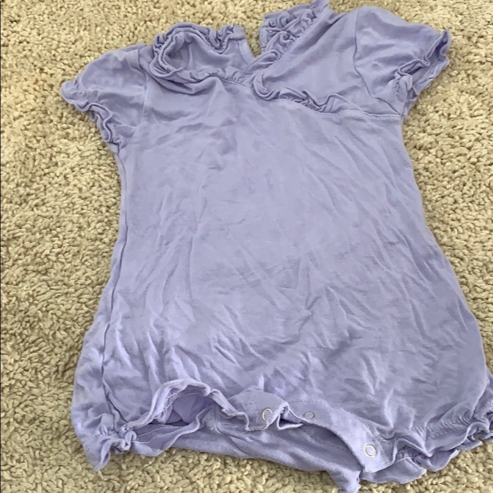 KicKee pants lavender romper 3-6m